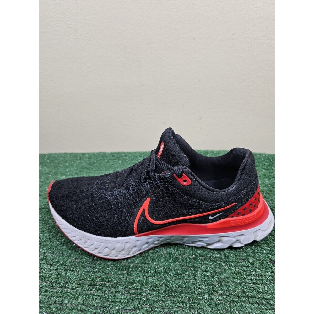 Nike React Infinity Run Flyknit 3 Womens Running Shoes Black Red Size 9 - Picture 6 of 13